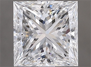Picture of Natural Diamond 2.20 Carats, Princess with  Cut, E Color, VS1 Clarity and Certified by GIA