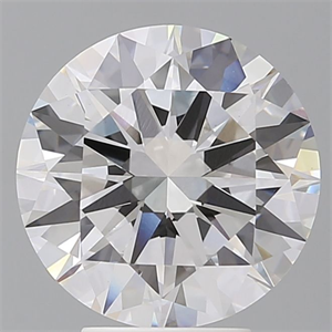 Picture of Lab Grown Diamond 4.50 Carats, Round with Excellent Cut, E Color, VVS2 Clarity and Certified by IGI