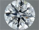 Natural Diamond 1.16 Carats, Round with Excellent Cut, F Color, SI2 Clarity and Certified by IGI