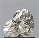 Natural Diamond 0.61 Carats, Heart with  Cut, L Color, VVS1 Clarity and Certified by GIA