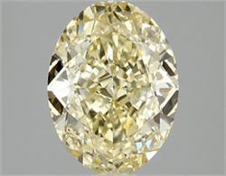 Picture of Lab Grown Diamond 2.10 Carats, Oval with  Cut, Fancy Vivid Yellow Color, VS1 Clarity and Certified by IGI
