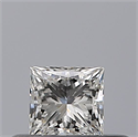 Natural Diamond 0.24 Carats, Princess with  Cut, F Color, VVS1 Clarity and Certified by GIA