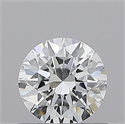 Natural Diamond 0.51 Carats, Round with Excellent Cut, D Color, VVS1 Clarity and Certified by GIA