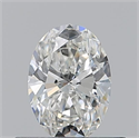Natural Diamond 0.50 Carats, Oval with  Cut, G Color, VVS1 Clarity and Certified by GIA