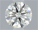 Natural Diamond 0.50 Carats, Round with Excellent Cut, K Color, SI1 Clarity and Certified by GIA