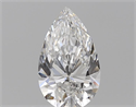 Natural Diamond 0.50 Carats, Pear with  Cut, E Color, VVS2 Clarity and Certified by GIA