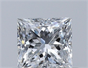 Natural Diamond 0.40 Carats, Princess with  Cut, D Color, VS1 Clarity and Certified by GIA