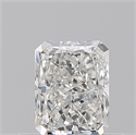Natural Diamond 0.50 Carats, Radiant with  Cut, H Color, VVS2 Clarity and Certified by GIA