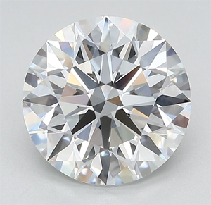 Picture of Lab Grown Diamond 3.10 Carats, Round with Ideal Cut, D Color, IF Clarity and Certified by IGI