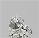 Natural Diamond 0.50 Carats, Heart with  Cut, J Color, VVS2 Clarity and Certified by GIA