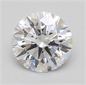 Lab Grown Diamond 0.90 Carats, Round with Excellent Cut, D Color, IF Clarity and Certified by GIA