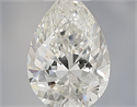 Natural Diamond 0.40 Carats, Pear with  Cut, H Color, VS1 Clarity and Certified by IGI