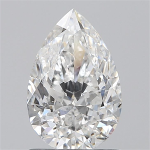 Picture of Natural Diamond 0.91 Carats, Pear with  Cut, F Color, SI2 Clarity and Certified by GIA
