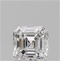 Natural Diamond 1.01 Carats, Asscher with  Cut, F Color, VVS2 Clarity and Certified by GIA