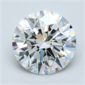 Natural Diamond 1.63 Carats, Round with Excellent Cut, G Color, VVS1 Clarity and Certified by GIA