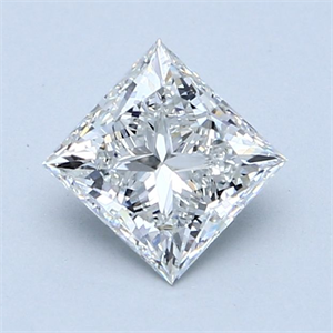 Picture of Natural Diamond 1.11 Carats, Princess with  Cut, G Color, VVS2 Clarity and Certified by GIA