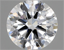 Lab Grown Diamond 1.07 Carats, Round with Ideal Cut, D Color, VVS2 Clarity and Certified by IGI