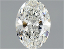 Natural Diamond 0.50 Carats, Oval with  Cut, H Color, VVS1 Clarity and Certified by GIA