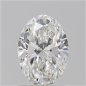 Natural Diamond 1.01 Carats, Oval with  Cut, F Color, SI1 Clarity and Certified by GIA