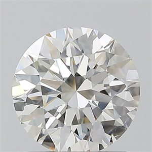 Picture of Natural Diamond 1.01 Carats, Round with Excellent Cut, I Color, SI1 Clarity and Certified by GIA
