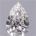 Diamante Natural 0.60 quilates, De pera , Color G, claridad IF y certificado GIA