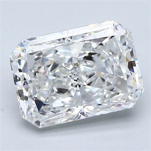 Foto Diamante Natural 3.56 quilates, Radiante , Color F, claridad VVS2 y certificado GIA de