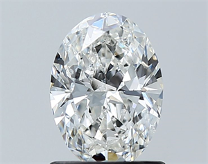Picture of Natural Diamond 1.01 Carats, Oval with  Cut, F Color, SI2 Clarity and Certified by GIA