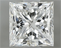 Natural Diamond 0.91 Carats, Princess with  Cut, G Color, SI1 Clarity and Certified by GIA