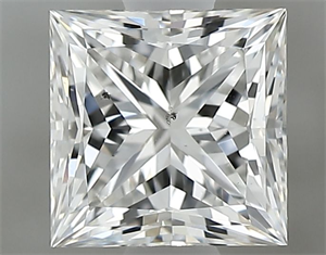 Picture of Natural Diamond 0.91 Carats, Princess with  Cut, G Color, SI1 Clarity and Certified by GIA
