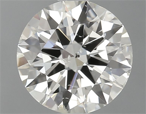 Picture of Natural Diamond 1.00 Carats, Round with Excellent Cut, K Color, I1 Clarity and Certified by GIA