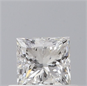 Diamante Natural 0.42 quilates, Princesa , Color E, claridad SI1 y certificado GIA
