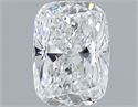 Natural Diamond 0.56 Carats, Cushion with  Cut, F Color, VVS2 Clarity and Certified by GIA