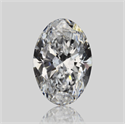 Diamante Natural 0.57 quilates, Ovalado , Color D, claridad VVS1 y certificado GIA