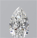 Natural Diamond 0.50 Carats, Pear with  Cut, G Color, VS2 Clarity and Certified by GIA