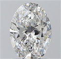 Natural Diamond 1.01 Carats, Oval with  Cut, F Color, SI1 Clarity and Certified by GIA
