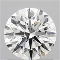 Lab Grown Diamond 1.05 Carats, Round with Ideal Cut, D Color, VVS1 Clarity and Certified by IGI