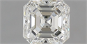 Natural Diamond 0.72 Carats, Asscher with  Cut, G Color, IF Clarity and Certified by IGI