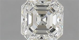Picture of Natural Diamond 0.72 Carats, Asscher with  Cut, G Color, IF Clarity and Certified by IGI