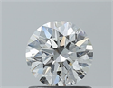 Natural Diamond 0.82 Carats, Round with Excellent Cut, G Color, IF Clarity and Certified by GIA