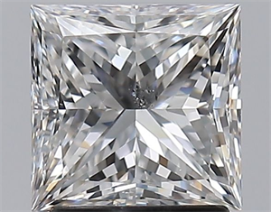 Picture of Natural Diamond 1.90 Carats, Princess with  Cut, G Color, SI2 Clarity and Certified by GIA