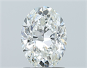 Natural Diamond 1.30 Carats, Oval with  Cut, F Color, VVS2 Clarity and Certified by GIA