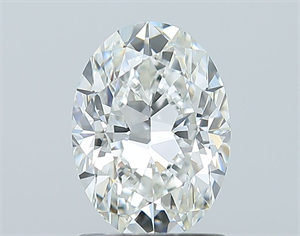 Picture of Natural Diamond 1.30 Carats, Oval with  Cut, F Color, VVS2 Clarity and Certified by GIA