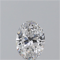 Natural Diamond 1.50 Carats, Oval with  Cut, D Color, SI2 Clarity and Certified by GIA