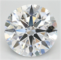 Lab Grown Diamond 4.27 Carats, Round with Excellent Cut, D Color, VVS1 Clarity and Certified by GIA