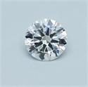 Natural Diamond 0.50 Carats, Round with Very Good Cut, E Color, SI1 Clarity and Certified by GIA