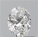 Natural Diamond 0.50 Carats, Oval with  Cut, F Color, IF Clarity and Certified by GIA