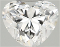 Natural Diamond 0.29 Carats, Heart with  Cut, F Color, VS1 Clarity and Certified by GIA