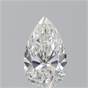 Natural Diamond 0.51 Carats, Pear with  Cut, H Color, SI1 Clarity and Certified by GIA