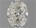 Natural Diamond 0.81 Carats, Oval with  Cut, K Color, SI2 Clarity and Certified by GIA
