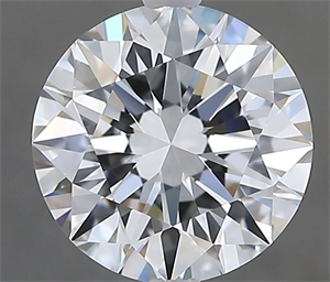 Picture of Natural Diamond 2.02 Carats, Round with Excellent Cut, F Color, IF Clarity and Certified by GIA